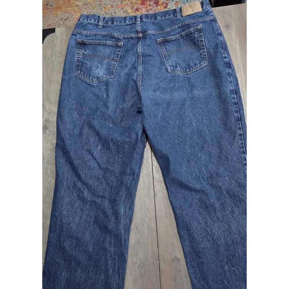 Real Ranch Premium Blue Denim Straight Leg Jeans Men 42x34 (31.5